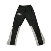 Forever Different: Classic Black and Grey Panel Stack Pants