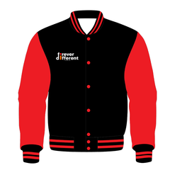 Forever Different: Black & Red Varsity Jacket