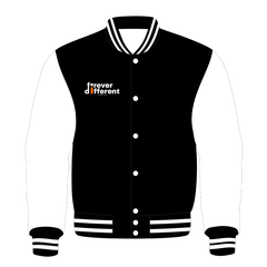 Forever Different: Black & White Varsity Jacket